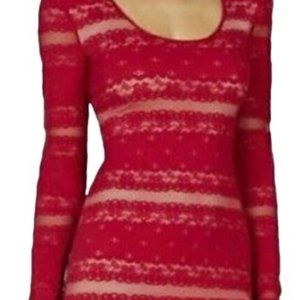 BCBG 'Tanya' Red Lace Dress Sz M (NWT)
